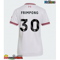 Camisa de Futebol Liverpool Jeremie Frimpong #30 Equipamento Secundário Mulheres 2026-27 Manga Curta